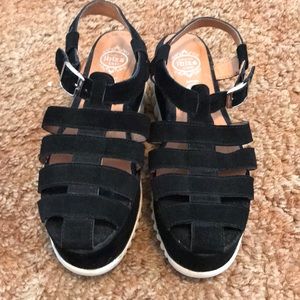 Jeffrey Campbell suede platform Sandals